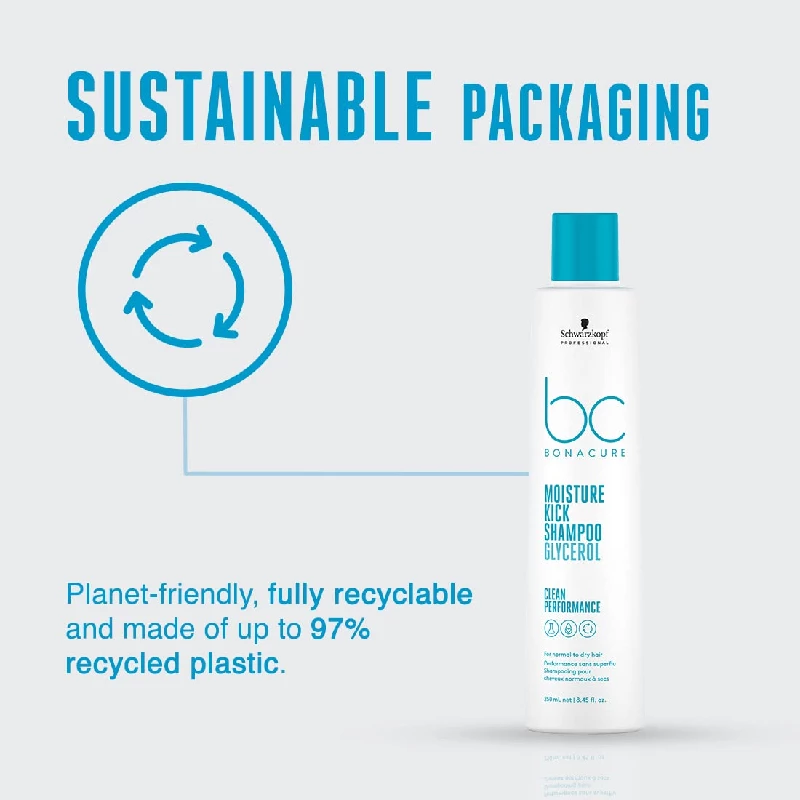 Schwarzkopf Professional Bonacure Moisture Kick Shampoo with Glycerol For Dry Hair, 250 ml-7.webp